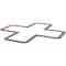 Ekena Millwork 638W x 638H x 14T Large Fowler Decorative Fretwork Wood Ceiling Panels, Walnut CELW60X60X0250FLRWA - alternate 4